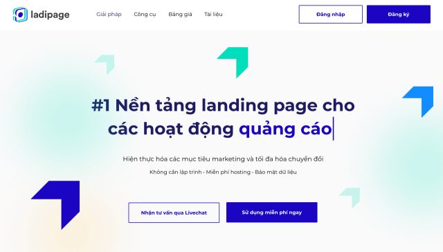 nền tảng thiết kế landing page thịnh hành