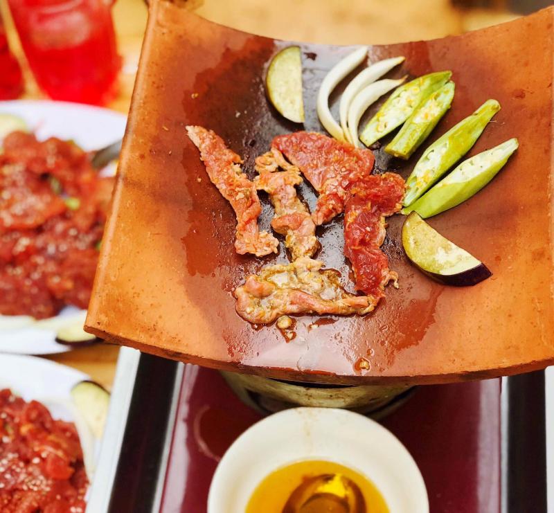 Bò nướng ngói Cù Lần