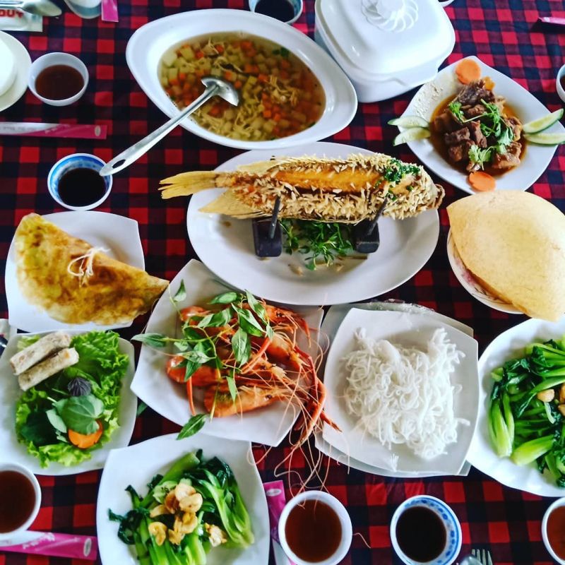 Những món ăn ở Cồn Phụng